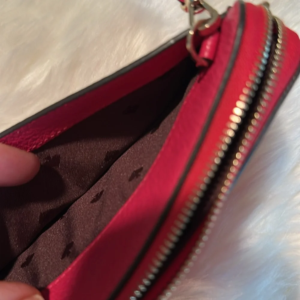 Kate Spade New York Vibrant Fuchsia Red Small Like New Crossbody Bag